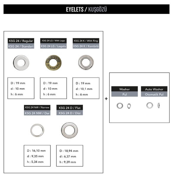  - Eyelet, KSG 24