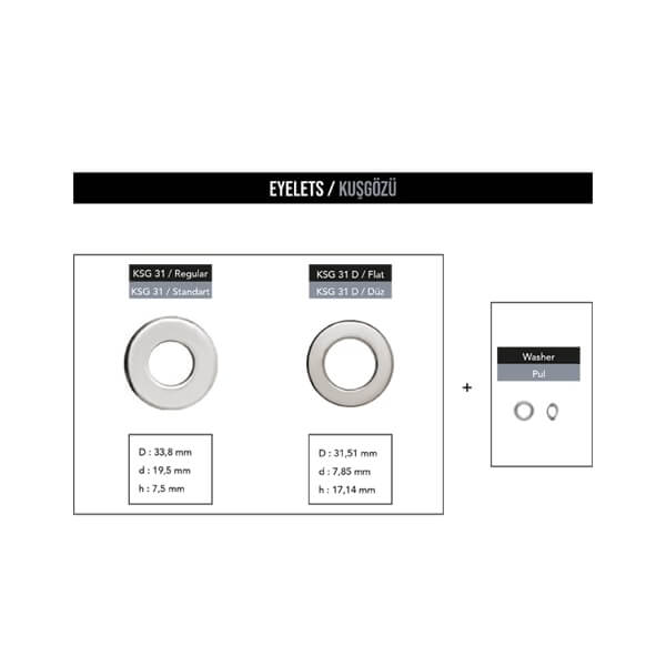  - Eyelet, KSG 31