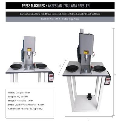 Semi-automatic electrical table-type press machine, TTP-1