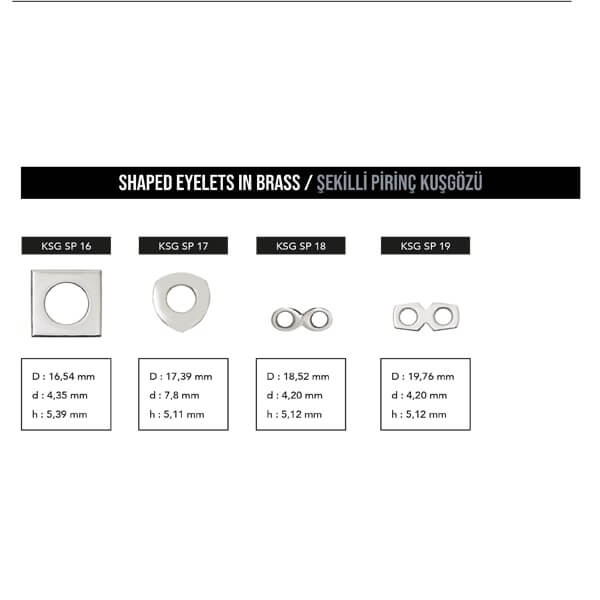 Shaped eyelets, KSG SP - Thumbnail