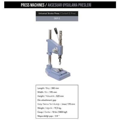 Universal stroke press, DEP-2